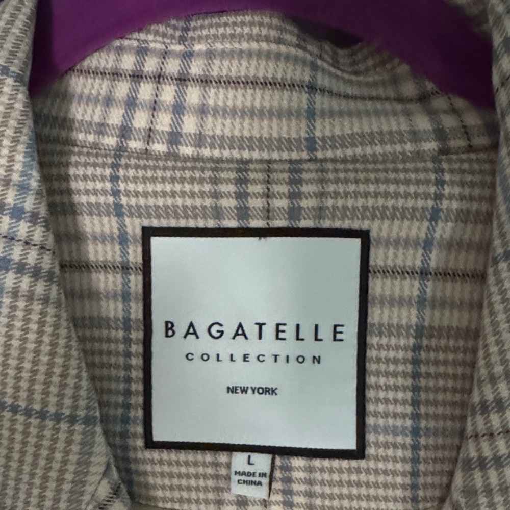 ☔️🌦️🧥🌸Bagatelle Houndstooth Plaid Coat - Picture 2 of 14